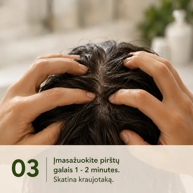 3 žingsnis: įmasažuokite